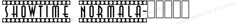 Showtime NormalA字体转换